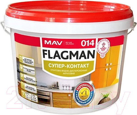 Изображение товара Грунтовка MAV Flagman ВД-АК-014 (3л, белый)
