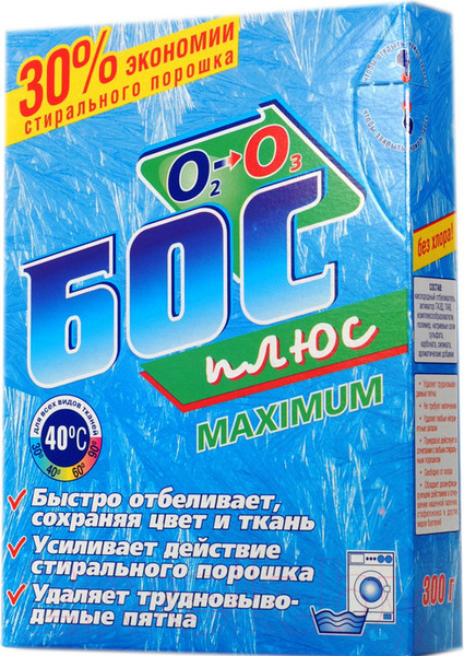 Изображение товара Отбеливатель Бос Плюс Maximum (300г)