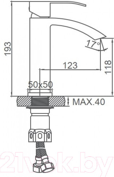 Изображение товара Смеситель Ledeme L71017