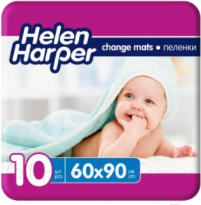 Изображение товара Набор пеленок одноразовых детских Helen Harper 60х90 (10шт)