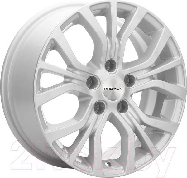 Изображение товара Литой диск Khomen KHW1608 Actyon 16x6.5" 5x112мм DIA 66.6мм ET 40мм F-Silver