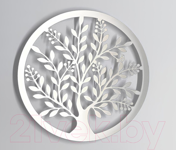 Изображение товара Декор настенный Arthata Оливковое дерево 60x60-V / 072-1 (белый)