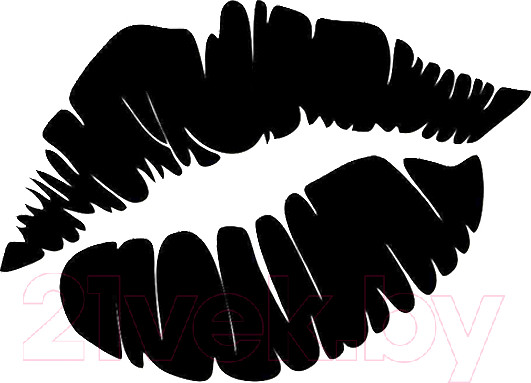 Изображение товара Декор настенный Arthata Губы 50x70-B / 075-2 (черный)