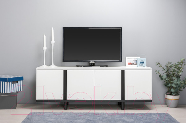 Изображение товара Тумба Mobi Квадро 13.276 (белый PE шагрень/черный U0080)