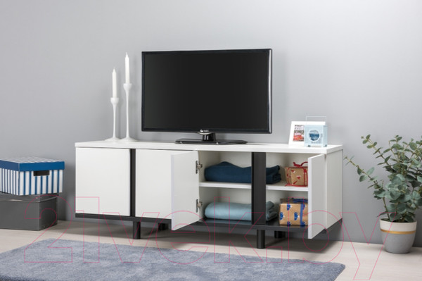 Изображение товара Тумба Mobi Квадро 13.276 (белый PE шагрень/черный U0080)