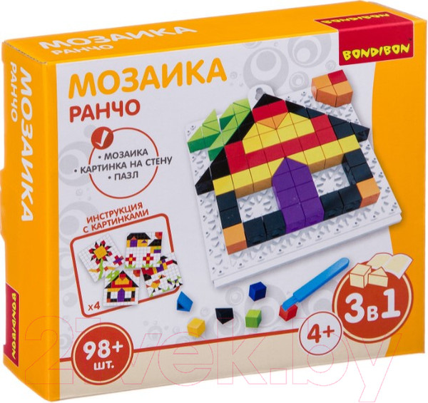 Изображение товара Развивающая игрушка Bondibon Мозаика. Ранчо / ВВ3024