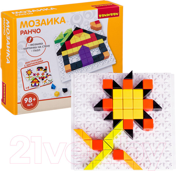 Изображение товара Развивающая игрушка Bondibon Мозаика. Ранчо / ВВ3024
