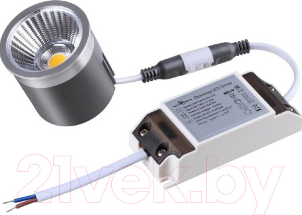 Изображение товара Потолочная база для светильника Novotech С драйвером 358431  (белый)