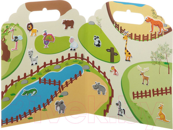 Изображение товара Набор наклеек Bondibon Нано-стикер. В Зоопарке / ВВ1373