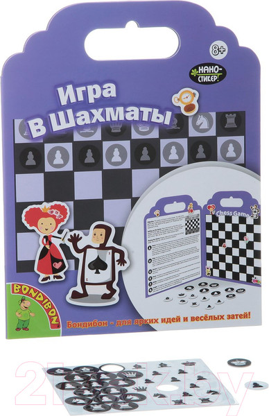 Изображение товара Развивающая игра Bondibon Нано-стикер. Игра в шахматы / ВВ1385