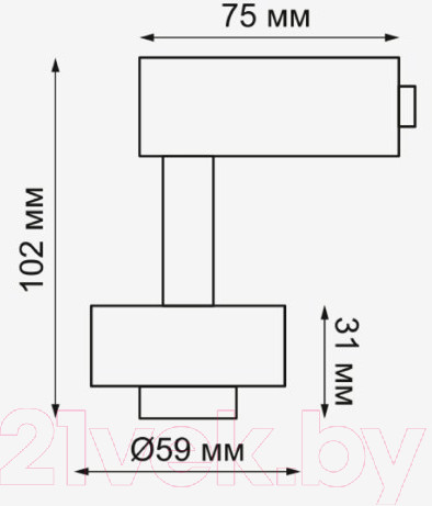 Изображение товара Адаптер для шинопровода Novotech Unit 370618 (черный)