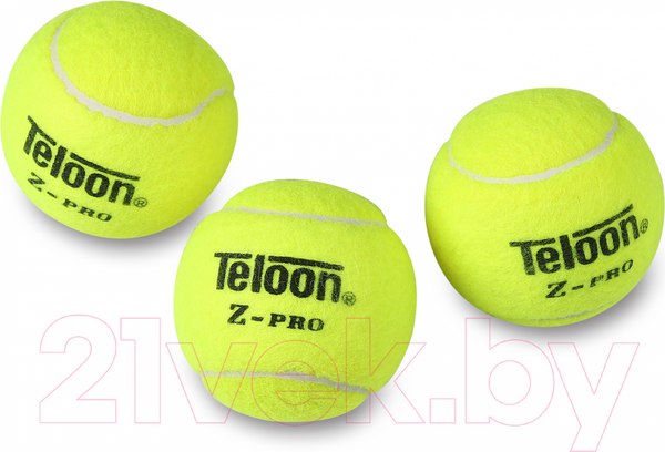 Изображение товара Набор теннисных мячей Teloon Z-Pro 818Т Р3 (3шт, желтый)