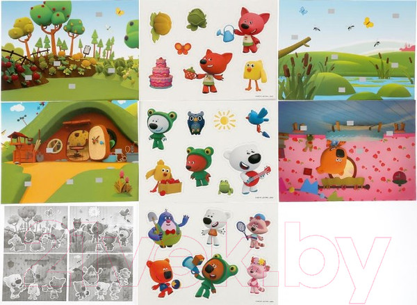 Изображение товара Развивающая игра Умные игры Ми-ми-мишки. Веселые друзья с липучками / 4680013714352