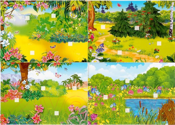 Изображение товара Развивающая игра Умные игры Зоопарк с липучками / 4690590134276