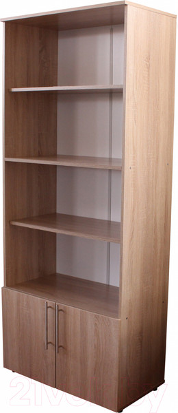 Изображение товара Стеллаж Компас-мебель КС-005-3Д1 (дуб сонома светлый)