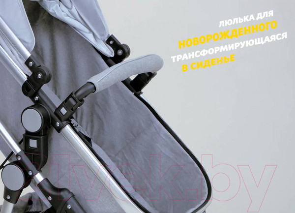 Изображение товара Детская универсальная коляска Lorelli Lora 2 в 1 Luxe Red Elephants / 10021272187