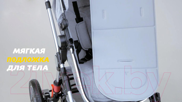 Изображение товара Детская универсальная коляска Lorelli Lora 2 в 1 Luxe Red Elephants / 10021272187