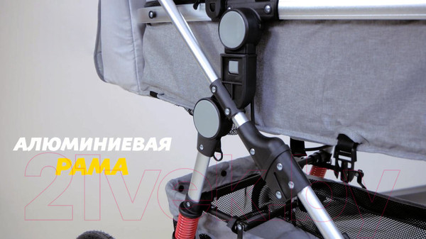 Изображение товара Детская универсальная коляска Lorelli Lora 2 в 1 Luxe Red Elephants / 10021272187