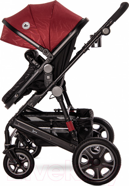 Изображение товара Детская универсальная коляска Lorelli Lora 2 в 1 Luxe Red Elephants / 10021272187