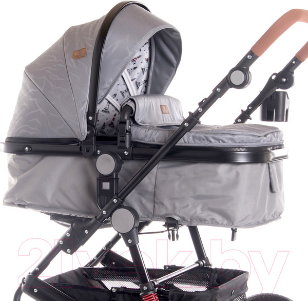 Изображение товара Детская универсальная коляска Lorelli Lora 2 в 1 Luxe Red Elephants / 10021272187