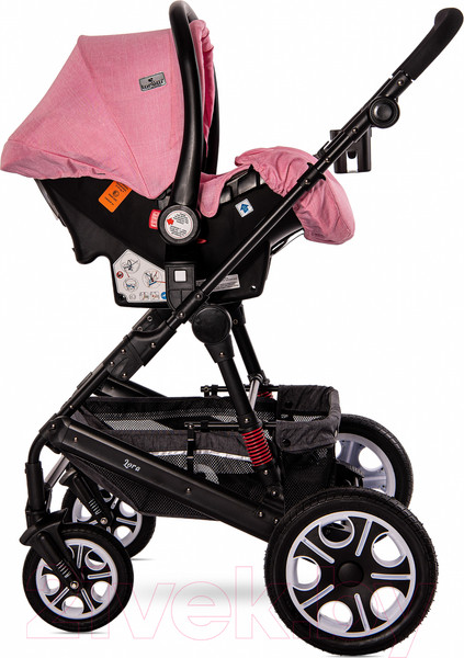 Изображение товара Детская универсальная коляска Lorelli Lora 3 в 1 Candy Pink / 10021282189