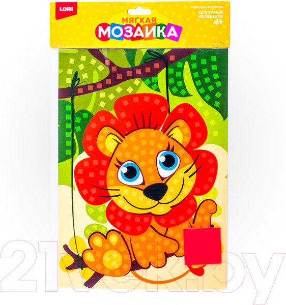 Изображение товара Набор для творчества Lori Мягкая мозаика. Львенок / Кэ-012