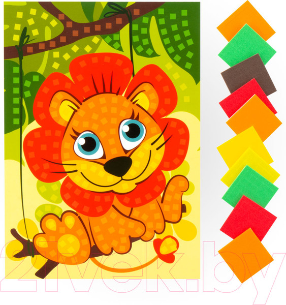 Изображение товара Набор для творчества Lori Мягкая мозаика. Львенок / Кэ-012