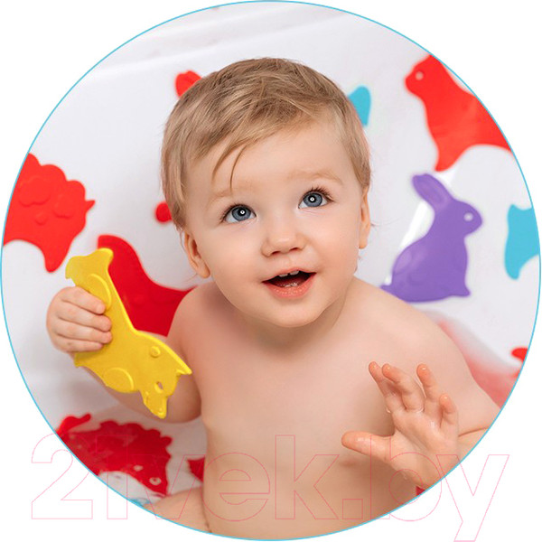 Изображение товара Набор ковриков для купания ROXY-KIDS Animals / RBM-010-CG (5шт)