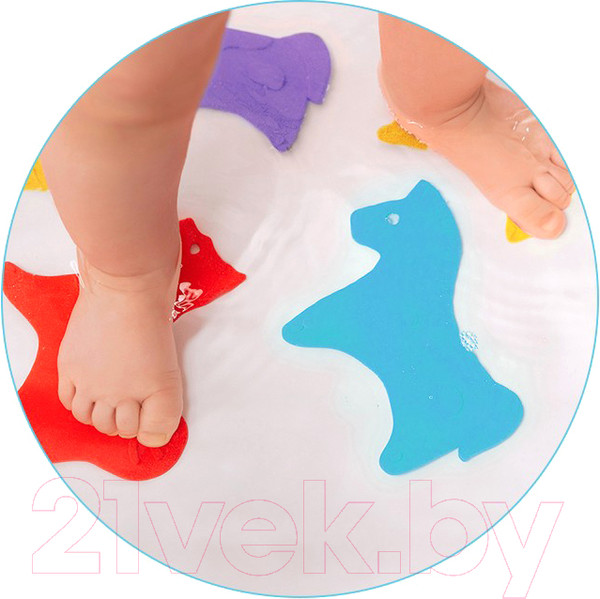 Изображение товара Набор ковриков для купания ROXY-KIDS Animals / RBM-010-CG (5шт)