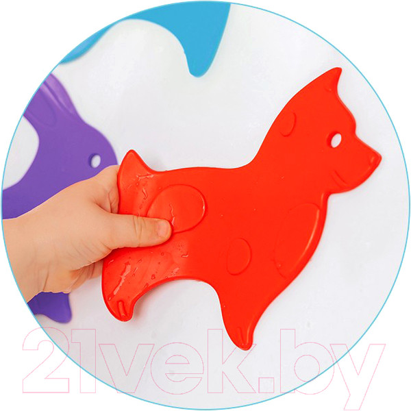 Изображение товара Набор ковриков для купания ROXY-KIDS Animals / RBM-010-CG (5шт)