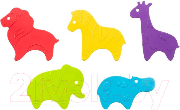 Изображение товара Набор ковриков для купания ROXY-KIDS Safari / RBM-010-CB (5шт)