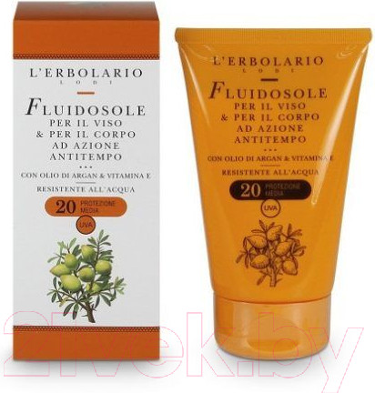 Изображение товара Молочко солнцезащитное L'Erbolario Для лица и тела предупреждающее старение SPF20 (125мл)