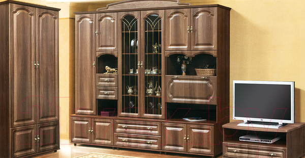 Изображение товара Карниз мебельный Мебель-Неман Романтика ВК-09-19 (орех темный)