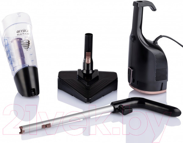 Изображение товара Вертикальный пылесос Arnica Klik Klak ET13331 (черный/розовый)