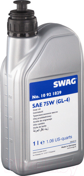 Изображение товара Трансмиссионное масло Swag SAE 75W / 10921829 (1л)