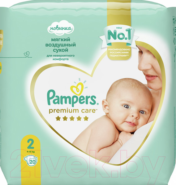 Изображение товара Подгузники детские Pampers Premium Care 2 Mini (20шт)