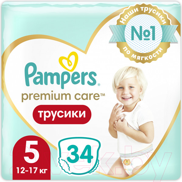 Изображение товара Подгузники-трусики детские Pampers Premium Care 5 Junior (34шт)
