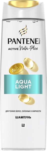 Изображение товара Шампунь для волос PANTENE Aqua Light (250мл)