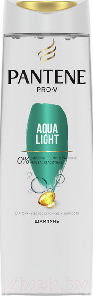 Изображение товара Шампунь для волос PANTENE Aqua Light (250мл)