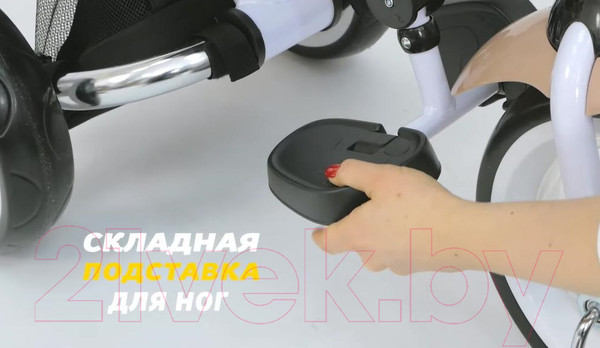 Изображение товара Трехколесный велосипед с ручкой Lorelli Enduro Eva Grey Luxe / 10050412102