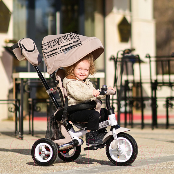 Изображение товара Трехколесный велосипед с ручкой Lorelli Moovo Air Grey Lyxe / 10050462102