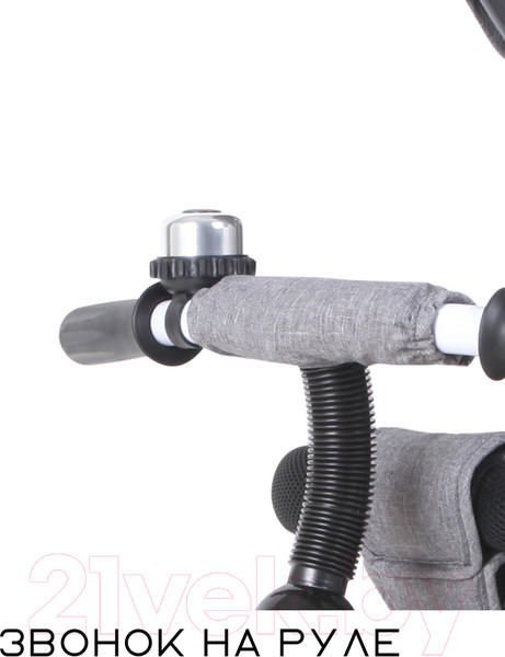 Изображение товара Трехколесный велосипед с ручкой Lorelli Moovo Air Grey Lyxe / 10050462102