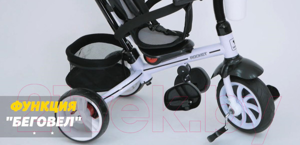 Изображение товара Трехколесный велосипед с ручкой Lorelli Rocket Ivory / 10050372105
