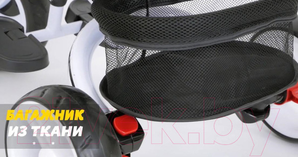 Изображение товара Трехколесный велосипед с ручкой Lorelli Rocket Red Black / 10050372107