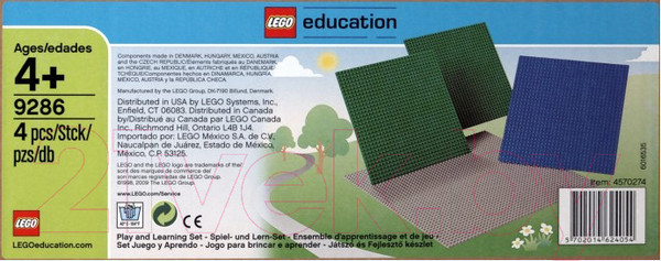 Изображение товара Элемент конструктора Lego Classik Большие строительные платы / 9286