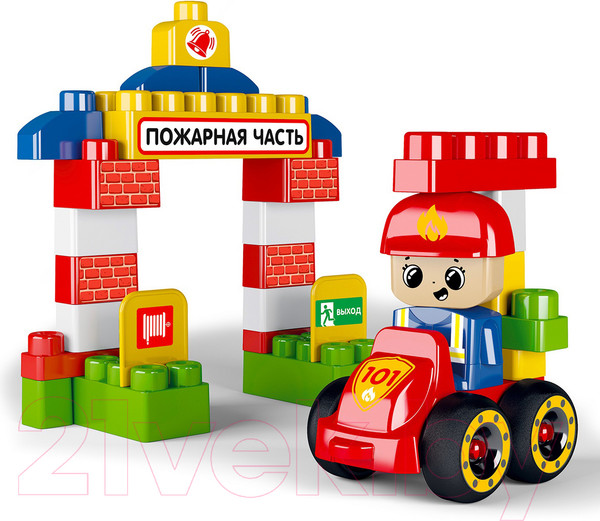 Изображение товара Конструктор Десятое королевство Пожарная часть / 3907