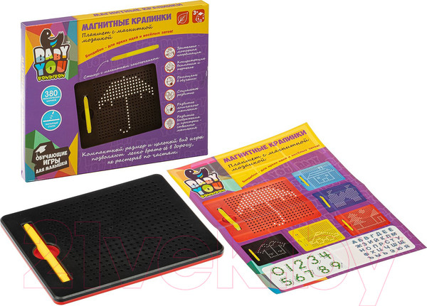 Изображение товара Развивающая игрушка Bondibon Мозаика в планшете. Магнитные крапинки / ВВ5125