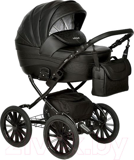 Изображение товара Детская универсальная коляска INDIGO Special Plus 14 (Is 03, черная кожа)