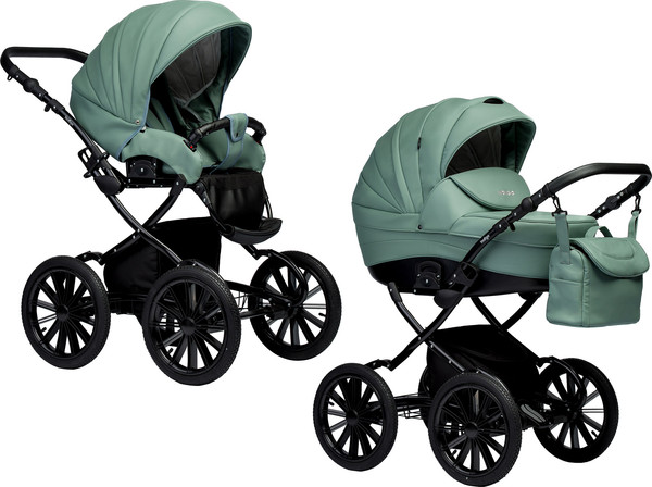 Изображение товара Детская универсальная коляска INDIGO Special Plus 14 2 в 1 (Is 05, шалфей кожа)