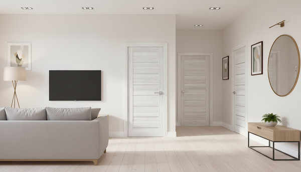 Изображение товара Дверь межкомнатная Юни Амати 01 90x200 (сканди классик/стекло белое)